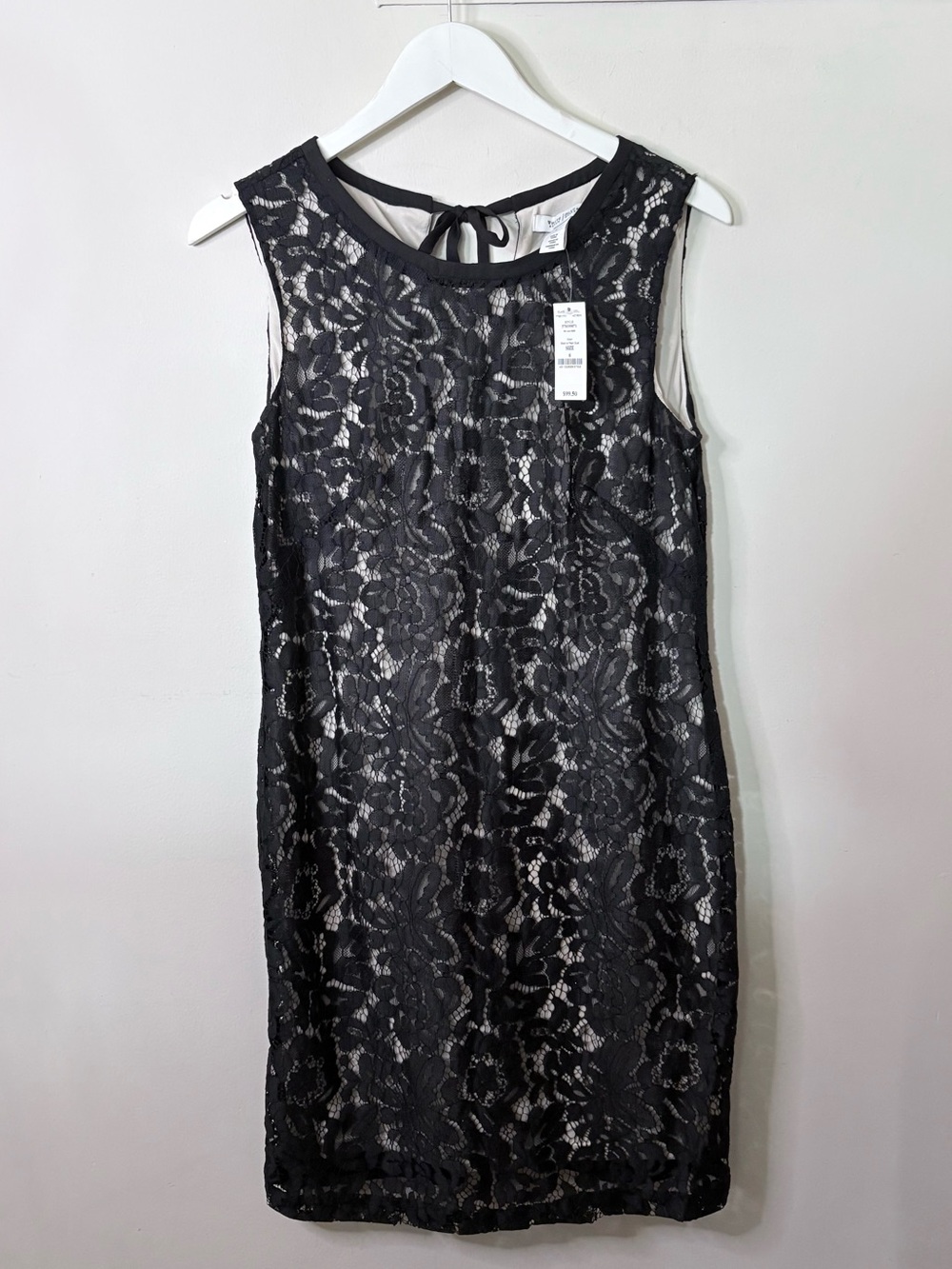 Whitehouse Blackmarket Lace Overlay Shift Dress, New with Tag - Picture 2 of 7